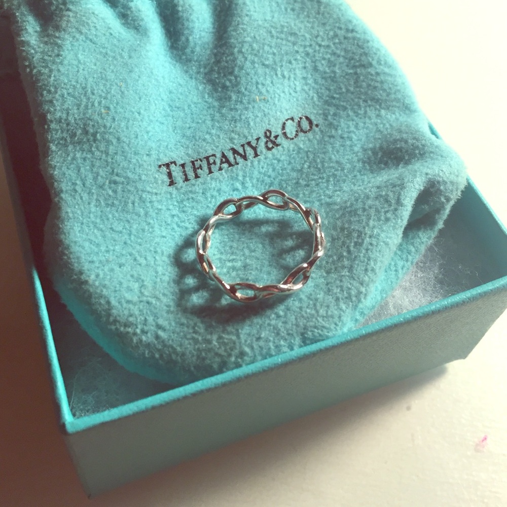 Silver Tiffany & Co. Infinity Ring size 5.5