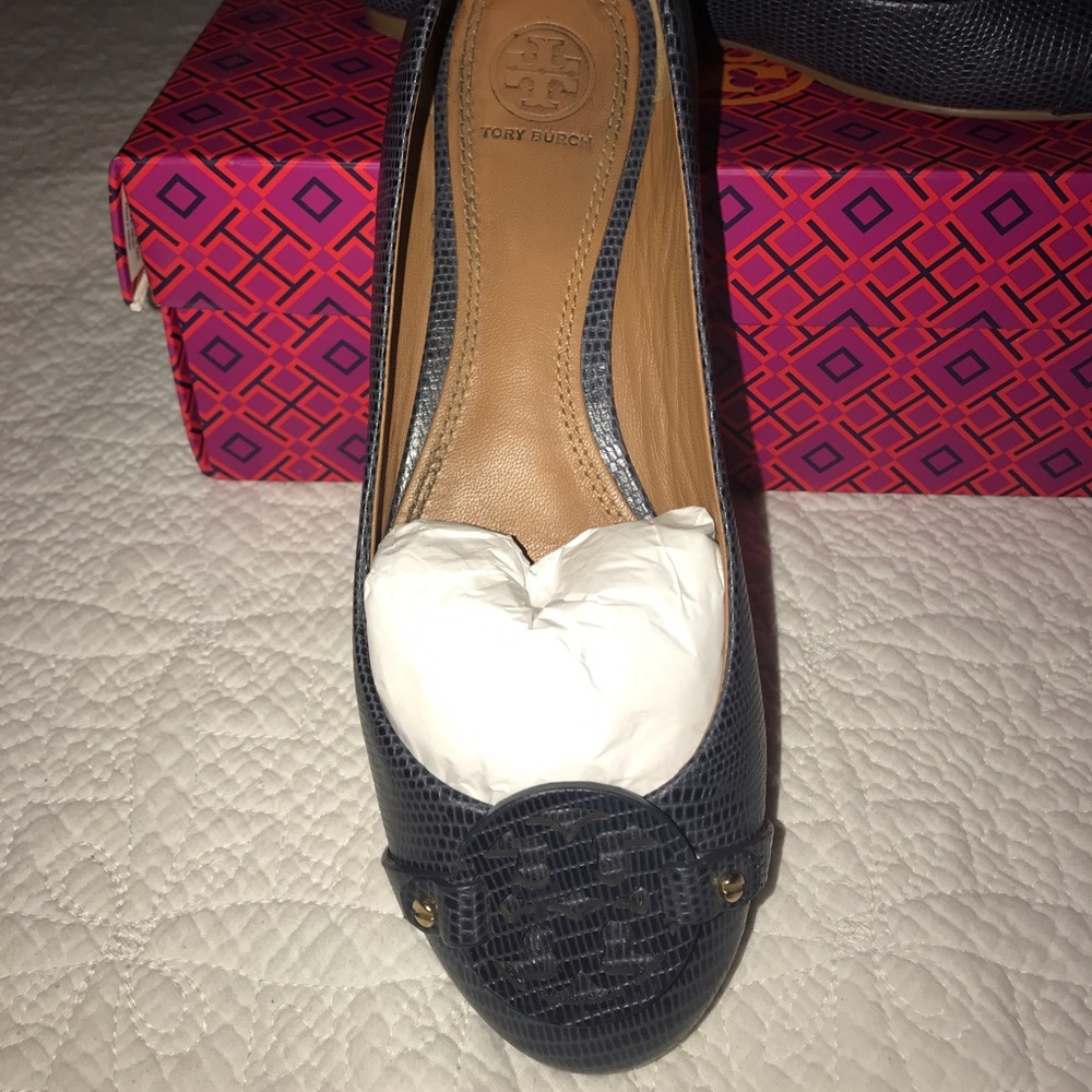 Tory Burch Navy Flats