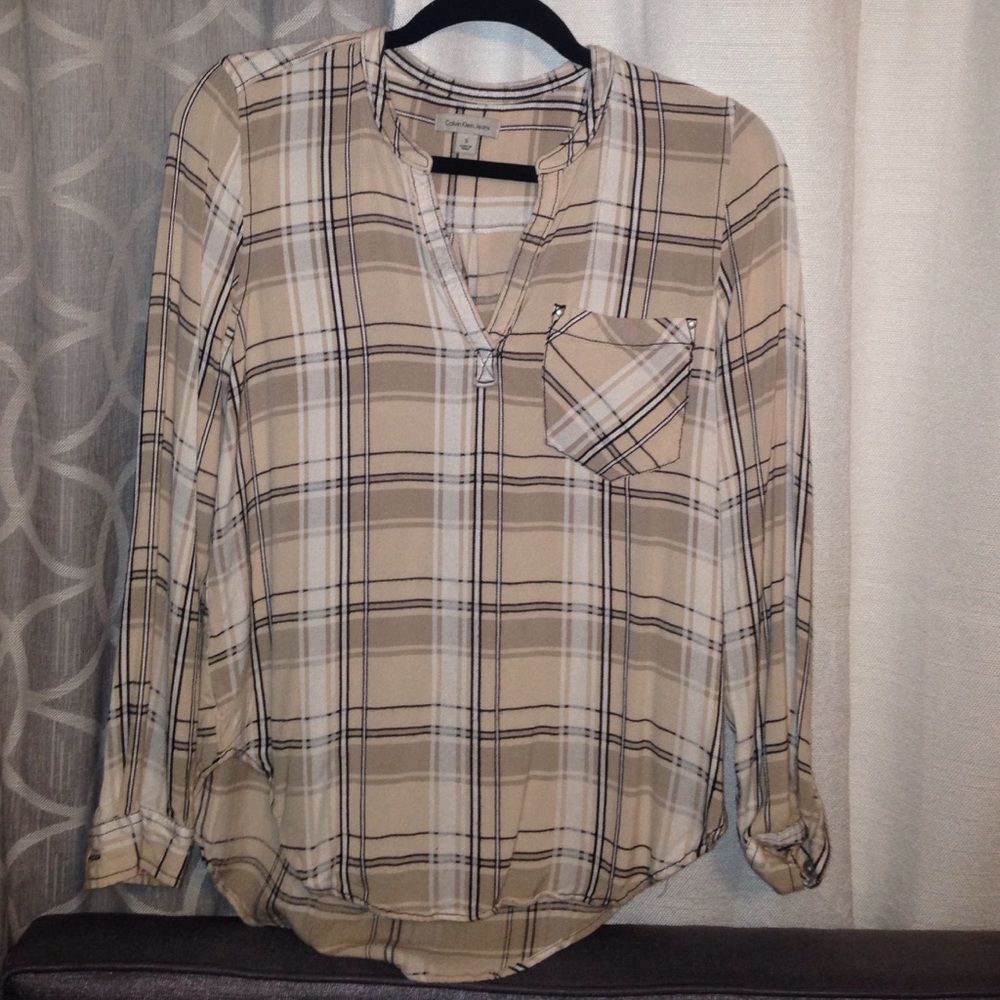 Calvin Klein Plaid shirt