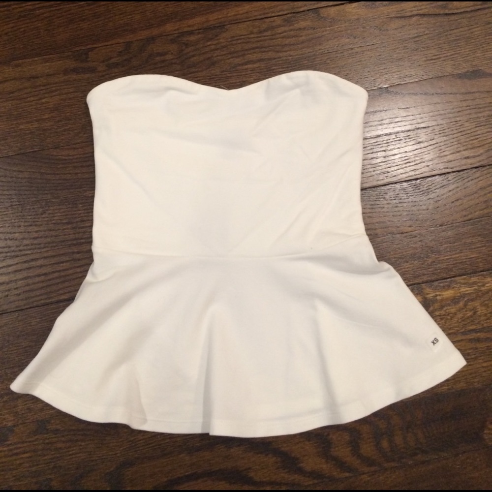 Peplum tube top