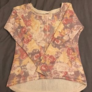 Free People Floral Print Sweater