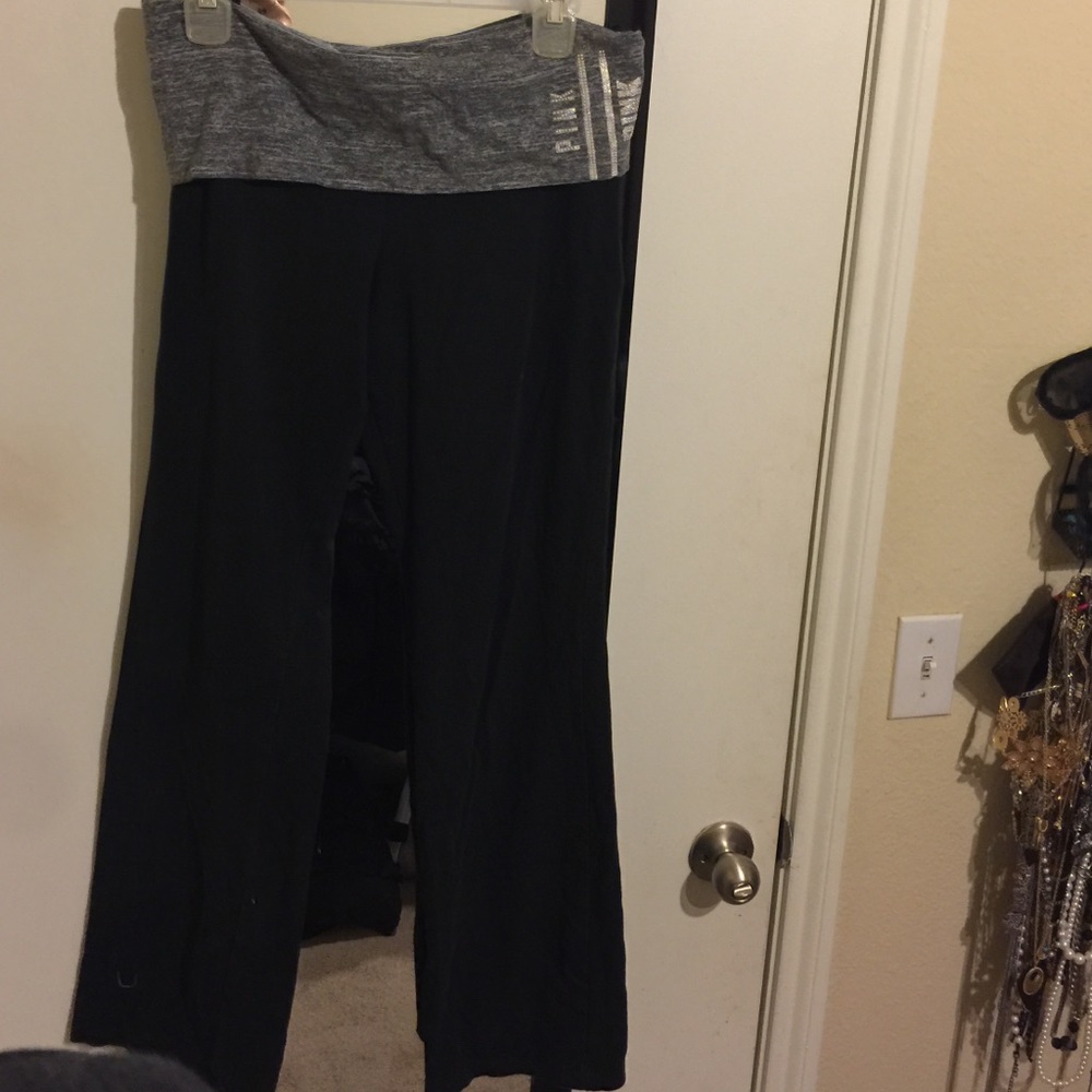 Pink boot cut yoga pants