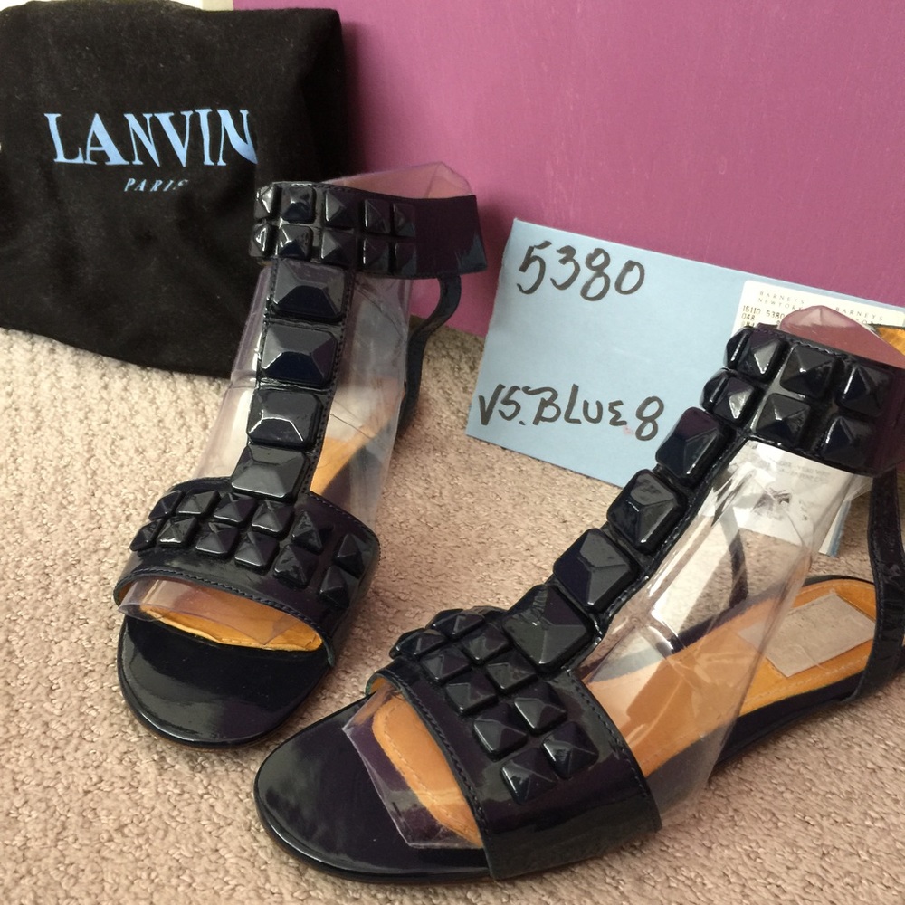 Dark blue Lanvin sandals