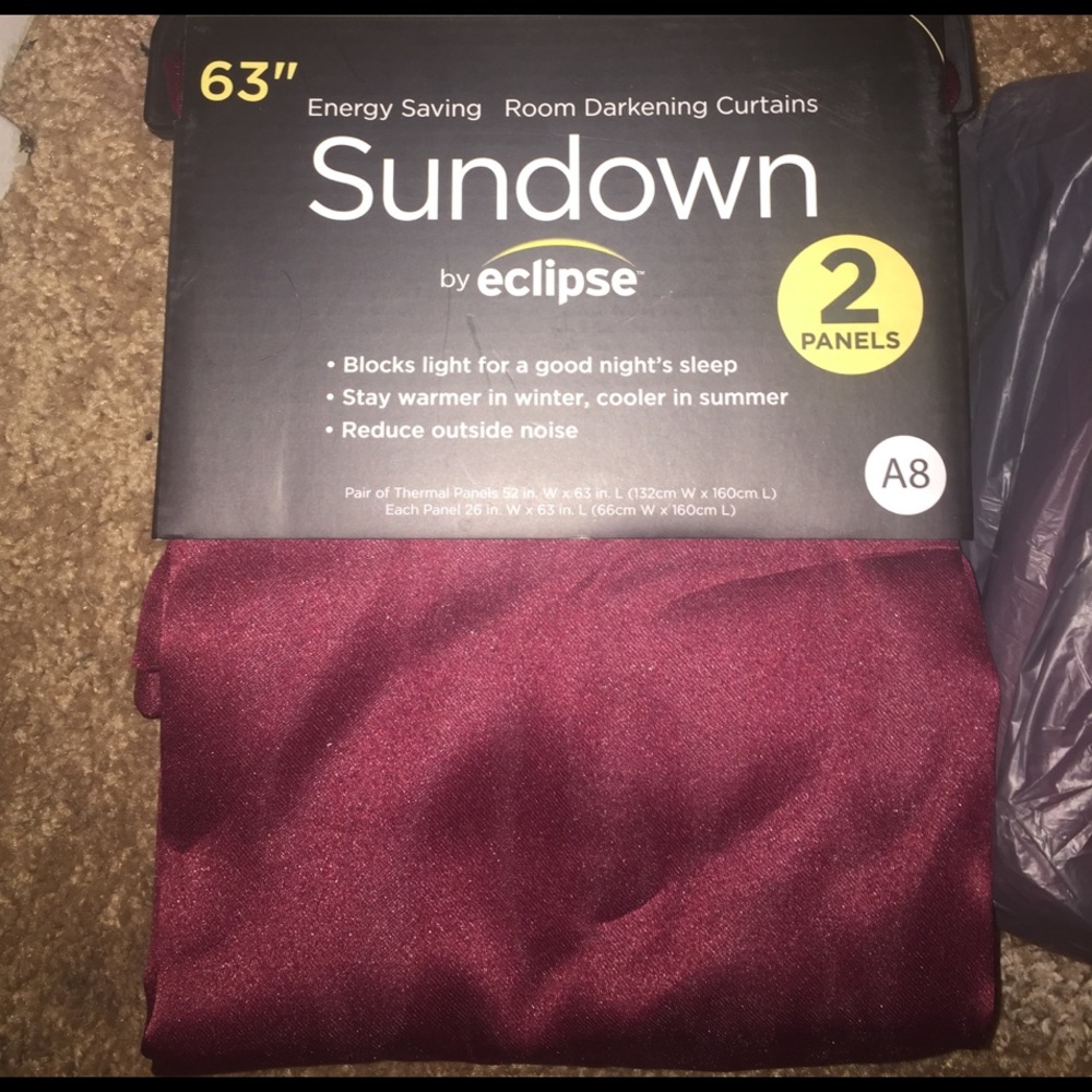 Room darkening/Energy saving curtains