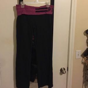 Pink boot cut yoga pants