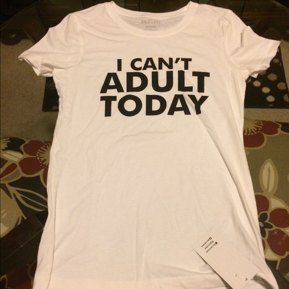 🔶 NWT I can't adult today" tee - Picture 4 of 4