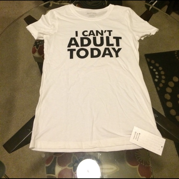 🔶 NWT I can't adult today" tee - Picture 3 of 4
