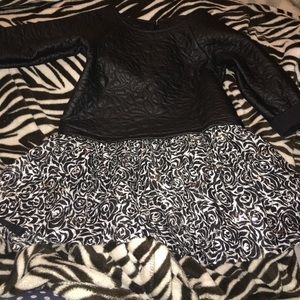 Little Girls Black and White dress