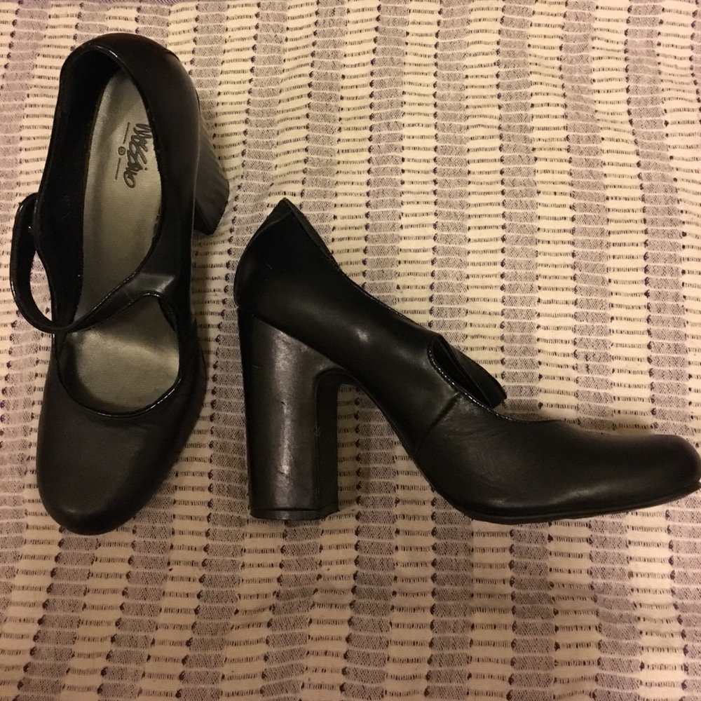 Mossimo black goth grunge heels Mary Jane size 9