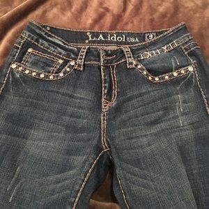 Ladies L.A idol jeans perfect condition. Size 9