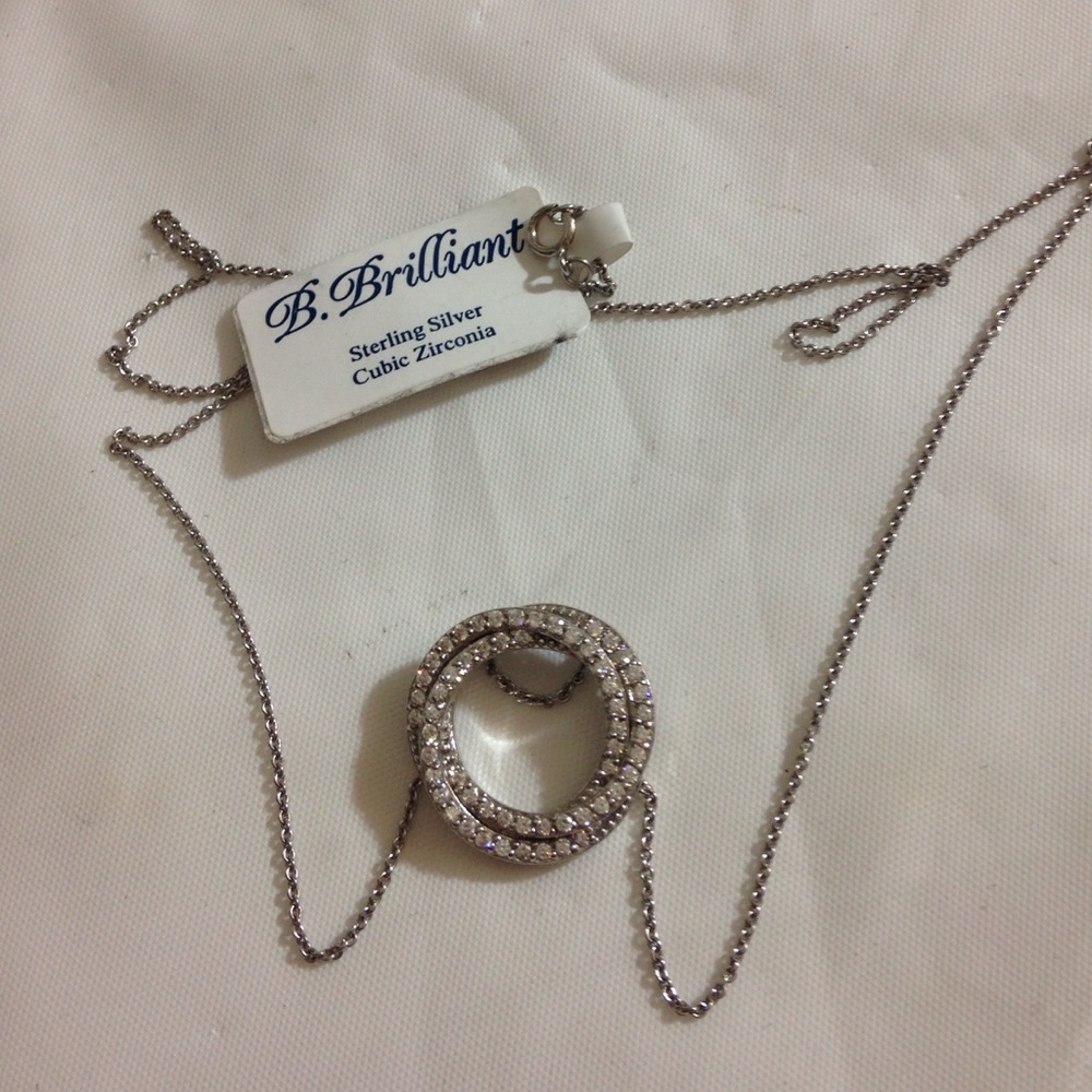 B. Brilliant Sterling Silver Necklace