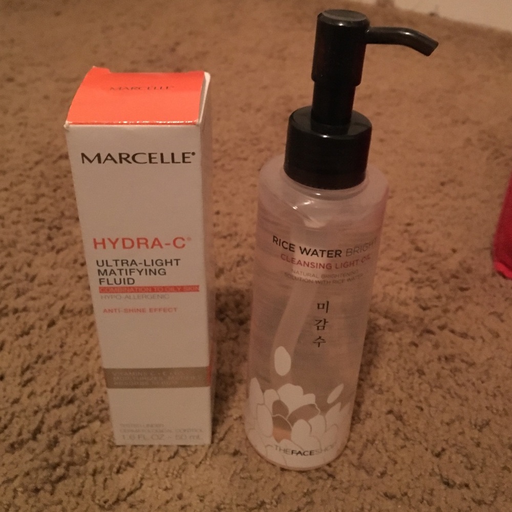 Hydra c and face shop cleansing oil