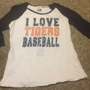 Detroit Tigers 3/4 sleeve tee