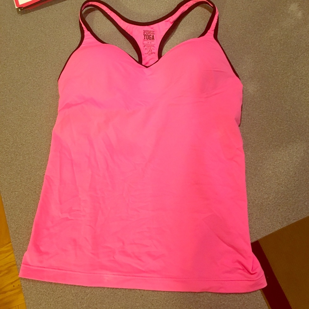 Pink by Victoria Secret "Yoga Push-Up" cami.
