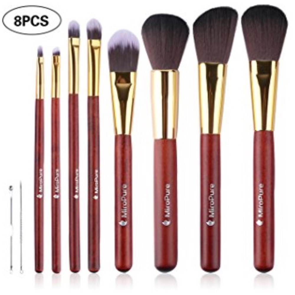 MiroPure Kabuki Makeup Brush Set 8pc