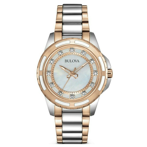 1 LEFT IN STOCK,NWT Bulova Women\'s Diamond rose