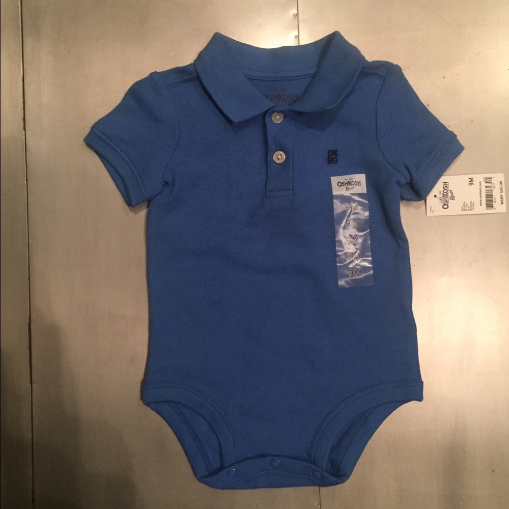 🆕 OshKosh 9 month size polo onesie