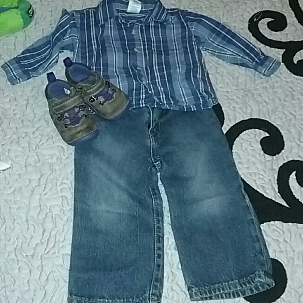 Set clothing end shoes baby boy