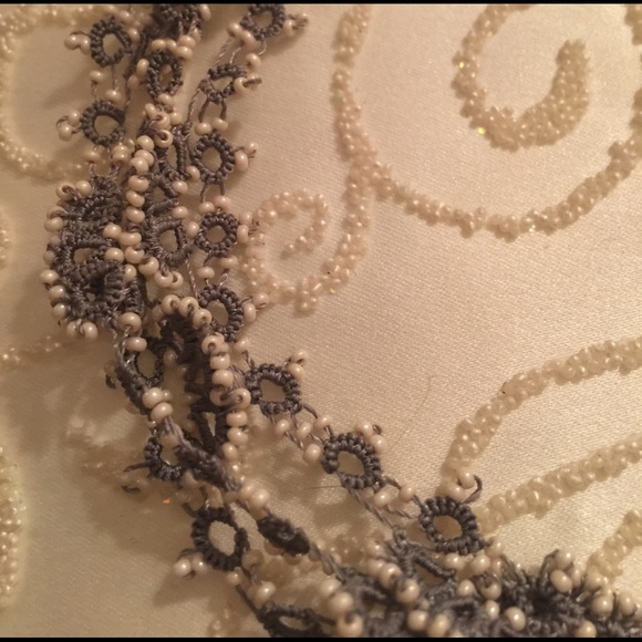 Hand Crocheted and Beaded Necklace - Picture 2 of 3