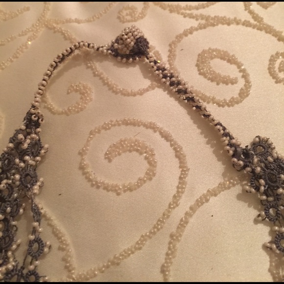 Hand Crocheted and Beaded Necklace - Picture 3 of 3