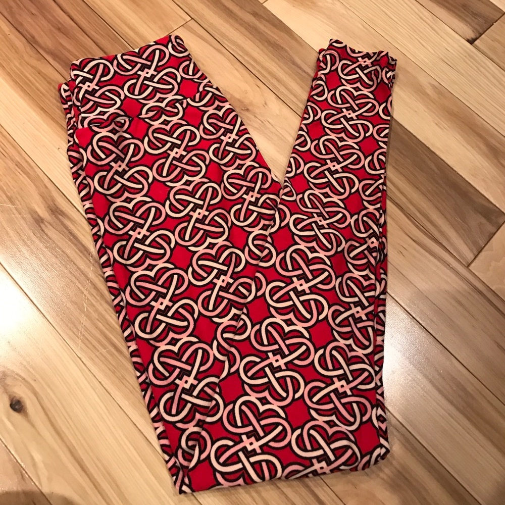 Lularoe Valentines Day leggings OS