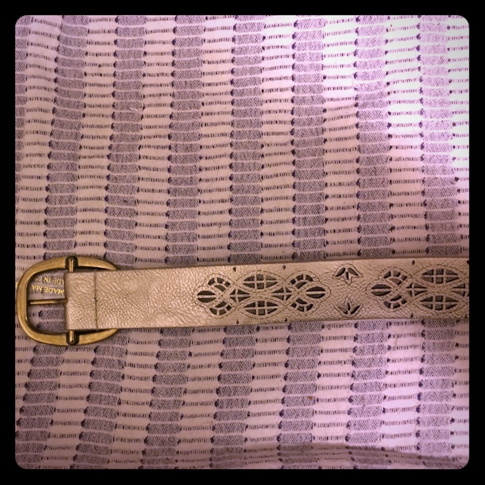 betsey Johnson size M glam silver belt