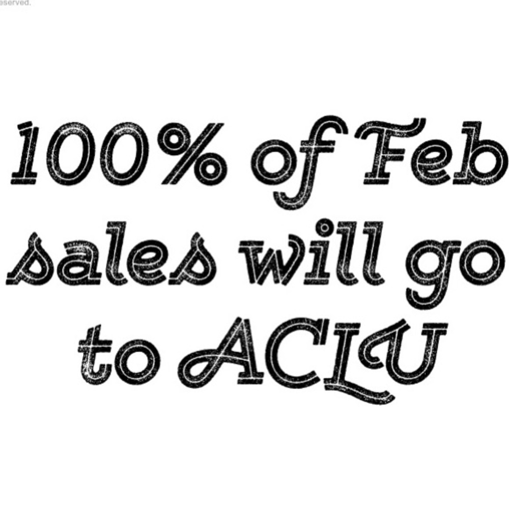 Feb sales = to American Civil Liberties Union
