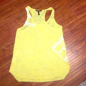 yellow BCBG tank top