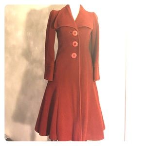 Vintage  1970s Jackie Stuart junior wool coat