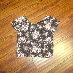floral crop top