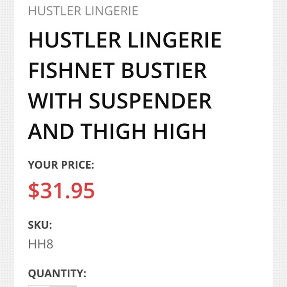 Sexy fishnet bodysuit with thigh high by Hustler - Picture 4 of 4