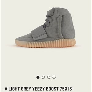 Yeezy 750 grey gums (glow in the dark)