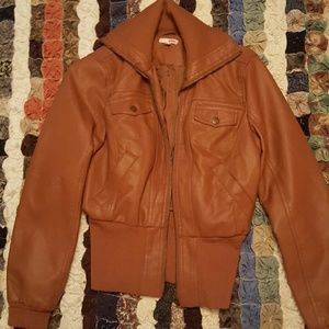 Faux leather jacket