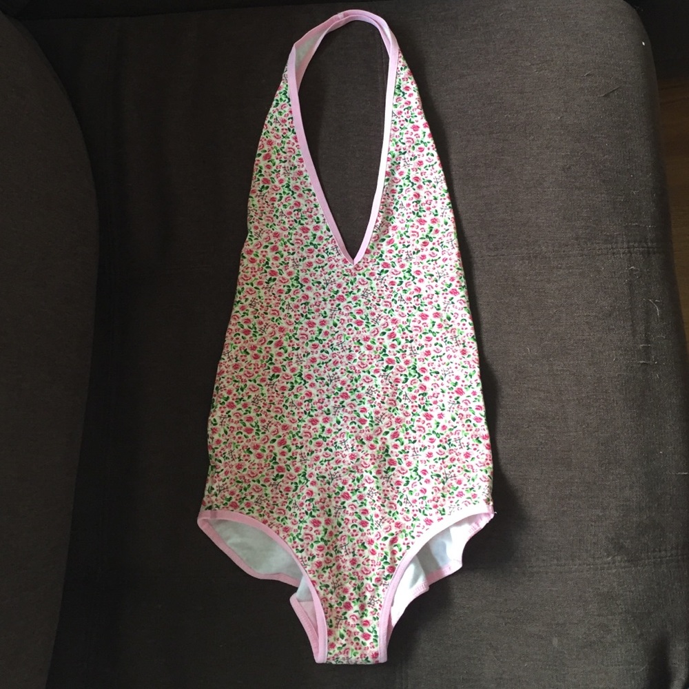 American Apparel halter style body suit