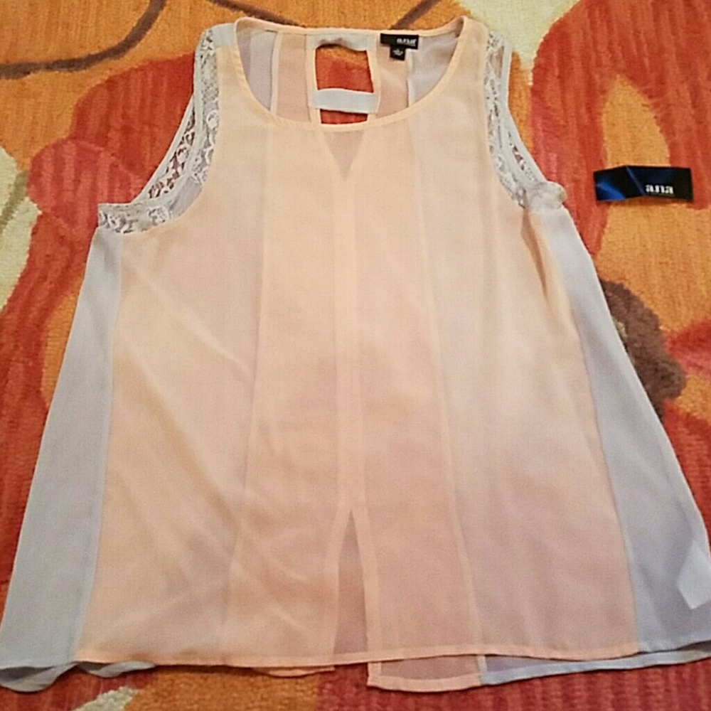 Sheer tank top a.n.a NWT