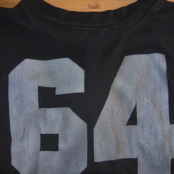 Mesh Knit Black Number Sweater - Picture 1 of 2