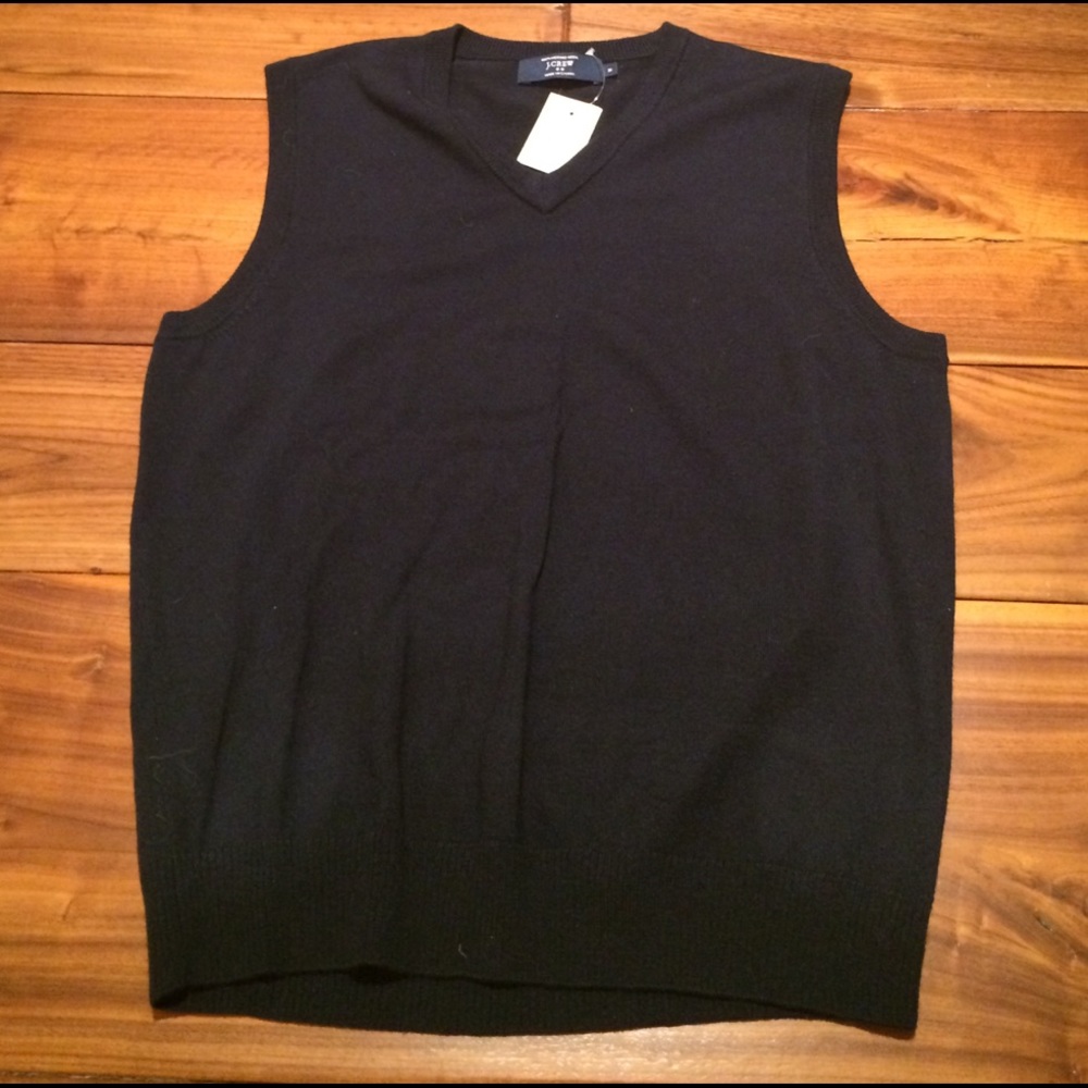 J. Crew Men's V-Neck Sweater Vest - Navy