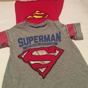 Toddler Boys Superman T-shirt with Detachable Cape