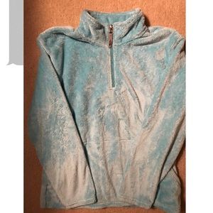 Light blue quarter zip north face