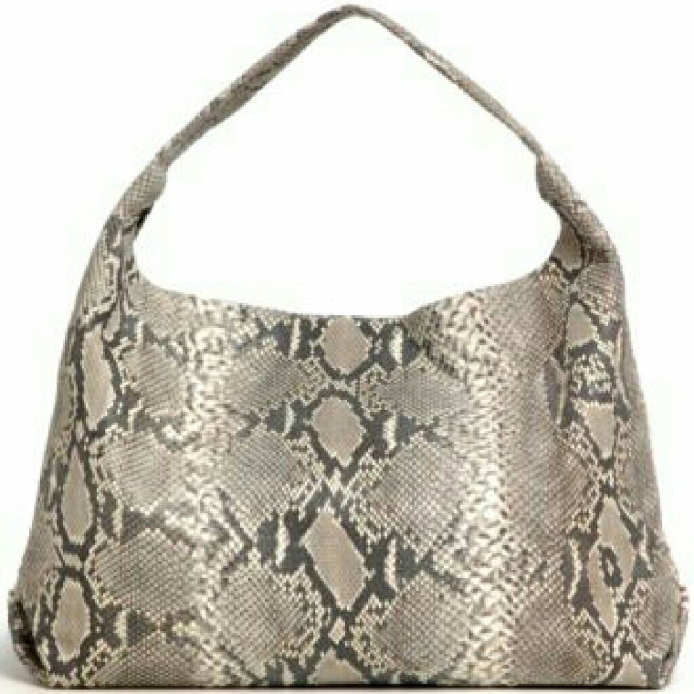 Adriana Castro genuine python hobo
