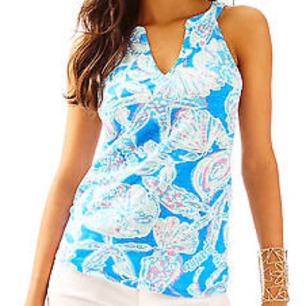 NWT Arya Tank in Bay Blue