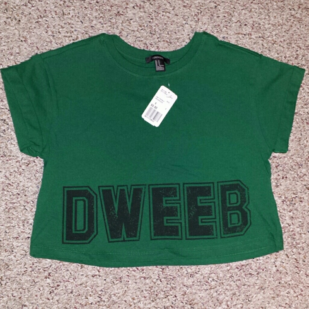 FOREVER21 Dweeb Crop Top
