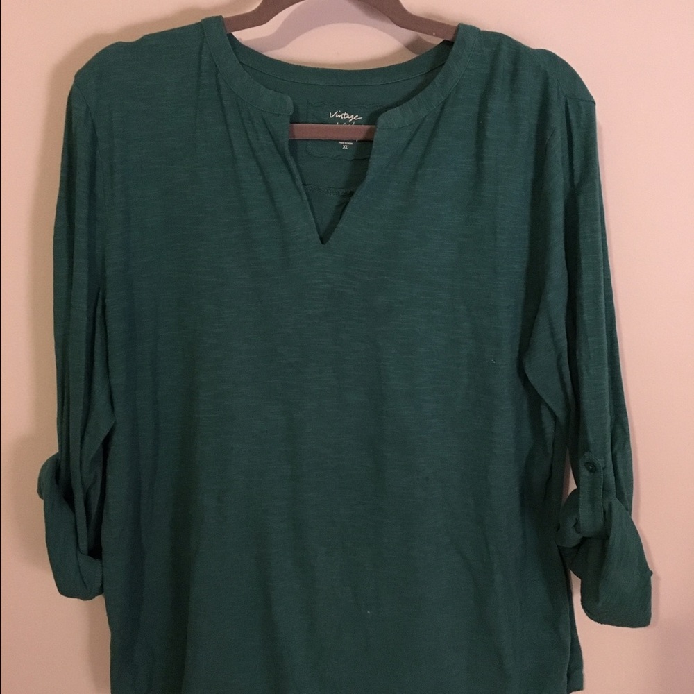 Long sleeve vintage wash loft shirt