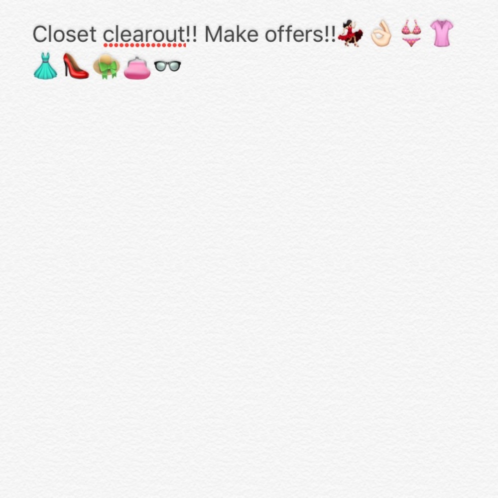 Closet clearout! Everything must go! Make offers💜