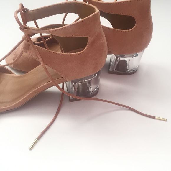 Pink perplex heel lace up sandal 1 LEFT! - Picture 3 of 6