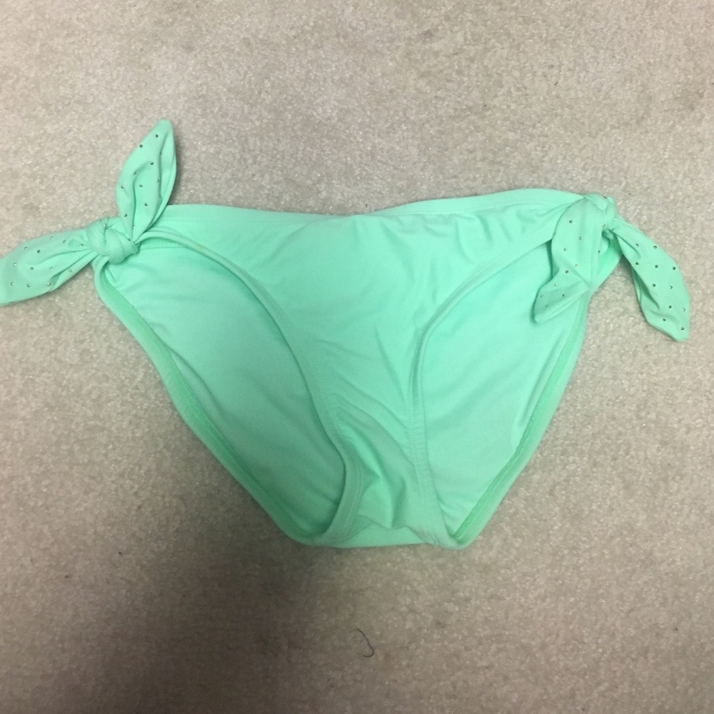 Mint green w gold stud bikini bottoms