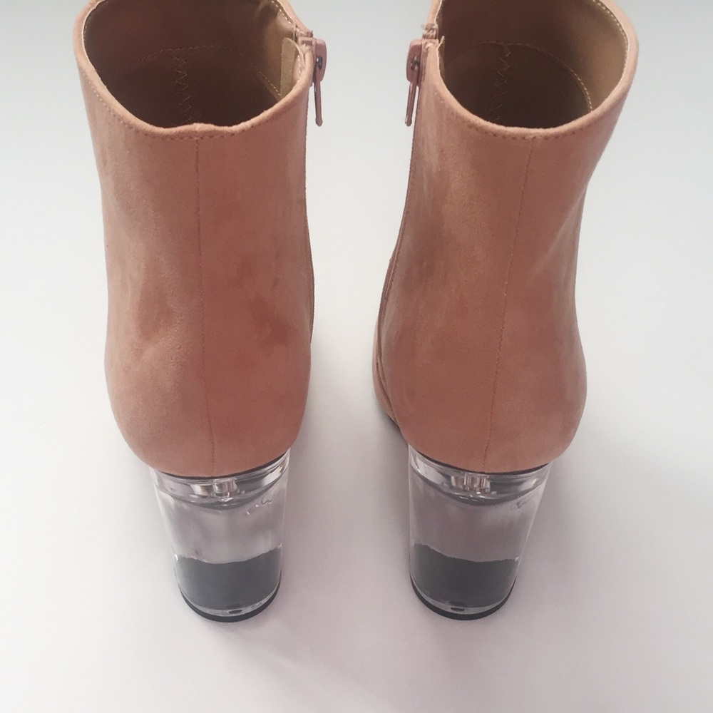 1 LEFT! HP🎉 NWT. Blush Pink Perspex block bootie - Picture 5 of 8