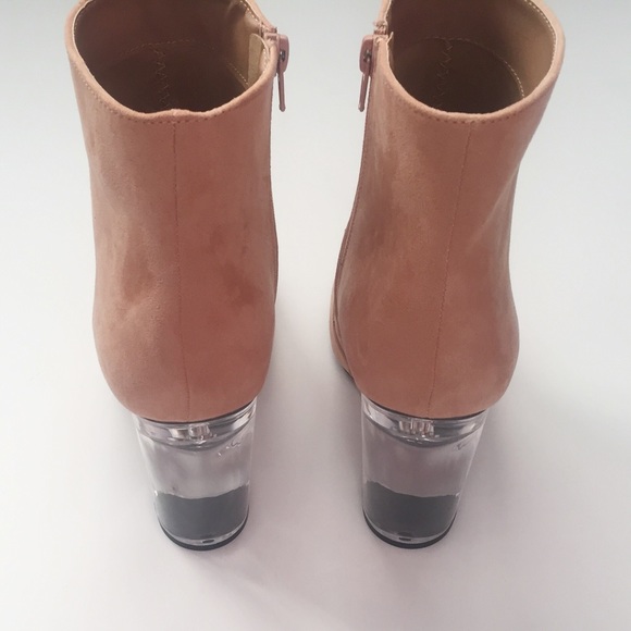 1 LEFT! HP🎉 NWT. Blush Pink Perspex block bootie - Picture 5 of 8