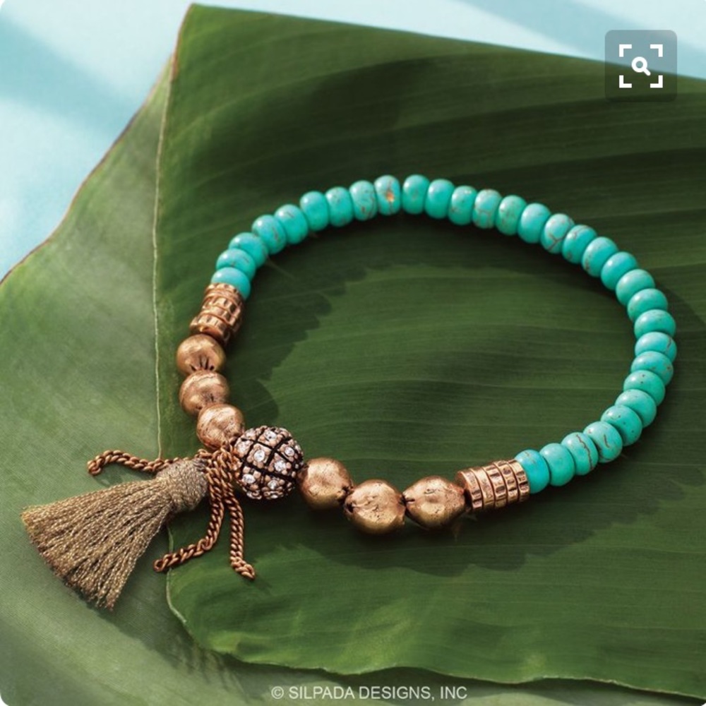 Silpada Caribbean Cool Stretch Bracelet NWT