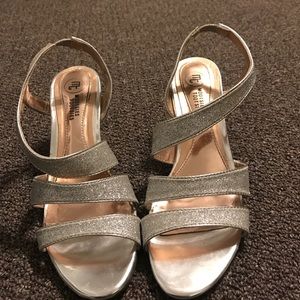 Silver Glittery 3 1/2" Heels